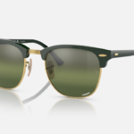 Clubmaster Green on Gold – Premium Browline Sunglasses for Men & Women